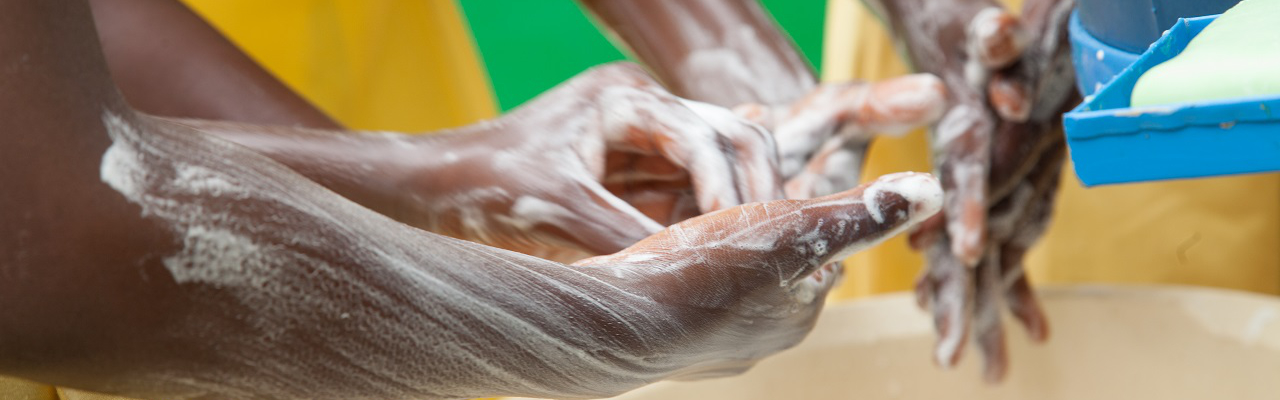 In Ghana, the Water and Development Alliance (WADA) has supported the construction of hygiene infrastructure and training for schoolchildren. Photo by: Water and Development Alliance (WADA) // Ghana WADA Handwashing