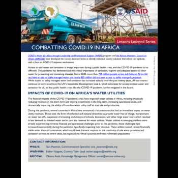 Combatting COVID-19 in Africa: Lessons Learned Series Volume 5: Financial Impact Assessments