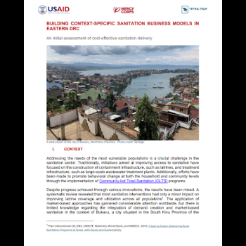 Building Context-Specific Sanitation Business Models in Eastern DRC