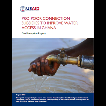 Pro-Poor Connection Subsidies to Improve Water Access in Ghana