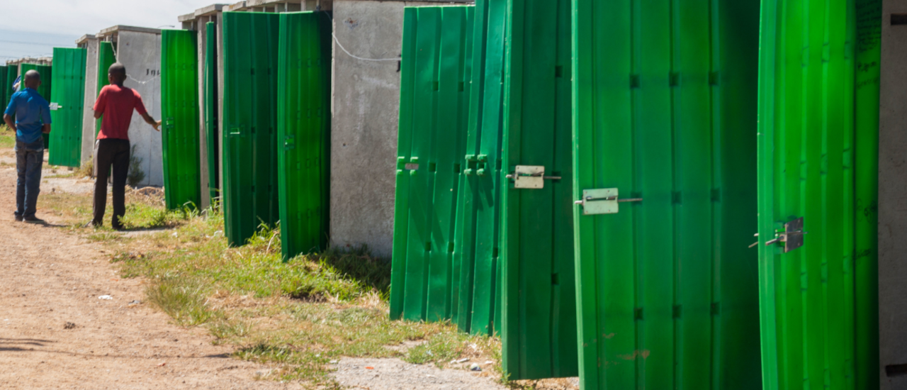 Pit Latrines in South Africa. Photo Credit: Galit Seligmann - Alamy Stock Photo