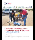 Evaluating Water Quality Assurance Funds in Tanzania: Baseline Assessment