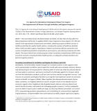The Empowerment of Women through Sanitation and Hygiene Programs Congressional Reports