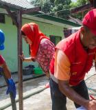 chieving safely managed sanitation services requires that all parts of this service chain are functioning so that waste is safely treated and disposed. Photo credit: Yusuf Ahmad/USAID IUWASH PLUS