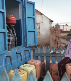 Water kiosks provide reliable and affordable water to low income residents who can’t afford household connections. Photo credit: Tsilavo Rapiera/WADA