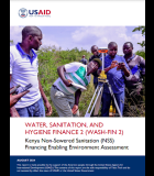 Kenya Non-Sewered Sanitation (NSS) Financing Enabling Environment Assessment