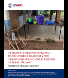 Improving Handwashing and Food Hygiene Behaviors for Infant and Young Child Feeding in Rural Malawi