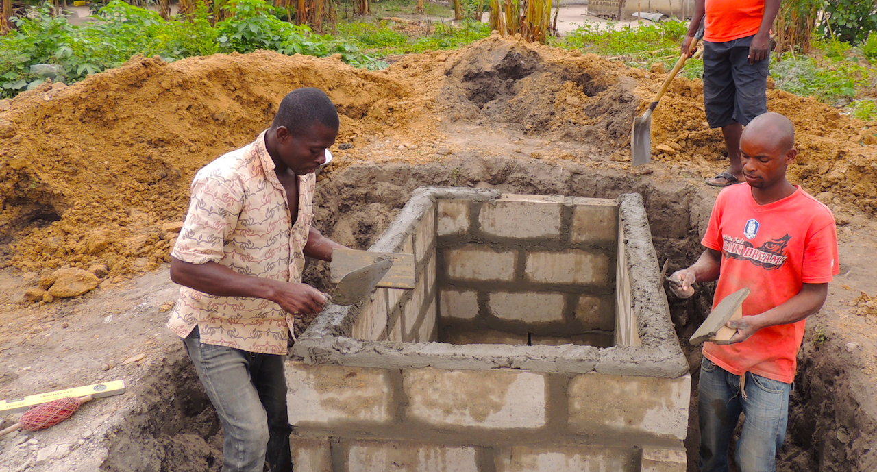 Latrine construction is assisting many Ghanaian communities improve their sanitation outlooks and bolster public health. Photo credit: Global Communities