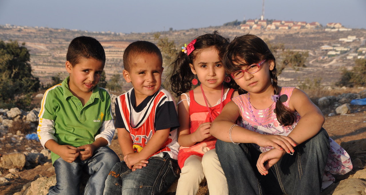 Children from Halhul, one of the many cities and communities in the southern West Bank’s Hebron Governorate now experiencing improved water security thanks to the new USAID-funded Deir Sha’ar Pipeline, which began operations in late 2015. Photo credit: Izzeddeen Alkarajeh
