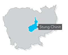 Figure 1: Stung Chinit Basin, Cambodia