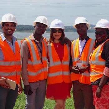 Journalists learn about how Uganda’s Bujagali Dam produces power for the region. Credit: Mohammed Wadie