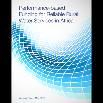 Performance-Based Funding for Reliable Rural Water Services in Africa
