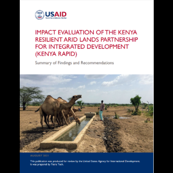 Kenya Resilient Arid Lands Partnership for Integrated Development (RAPID) Activity: Impact Evaluation: Summary of Findings and Recommendations