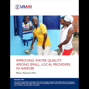 Improving Water Quality Among Small, Local Providers in Nairobi