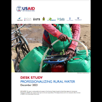 Professionalizing Rural Water Desk Study