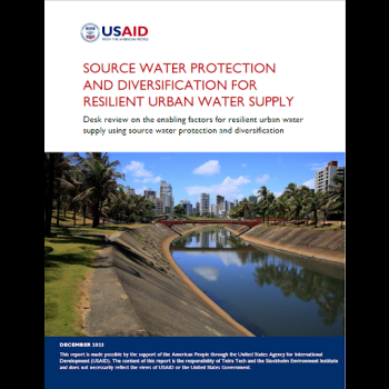 Source Water Protection and Diversification For Resilient Urban Water Supply