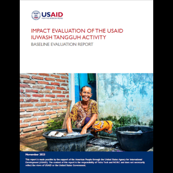 Impact Evaluation of the USAID IUWASH Tangguh Activity: Baseline Report