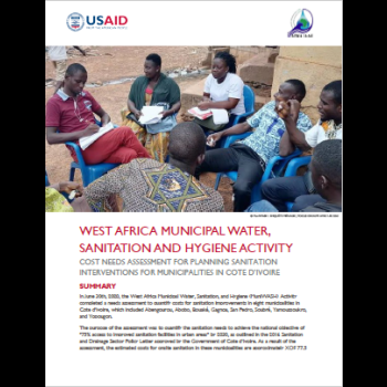 Côte d’Ivoire: Quantified assessment of sanitation needs in the target municipalities of the MuniWASH Activity in Côte d’Ivoire for efficient planning of interventions 