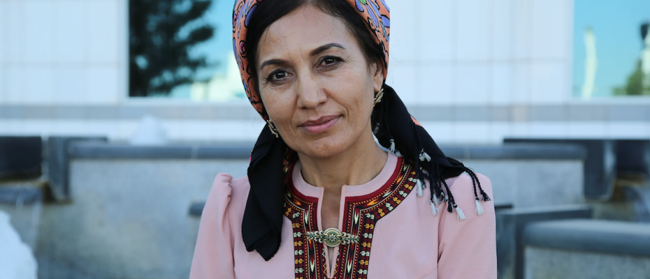Lyale Orazova in Mary, Turkmenistan, June 2019. Photo credit: Petro Kotzé