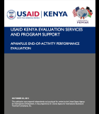 USAID/Kenya APHIAplus End-of-Activity Performance Evaluation