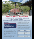 Real Impact: Be Secure - Water Security for Resilient Economic Growth and Stability