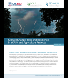 Climate Change, Risk, and Resilience in WASH and Agriculture Projects