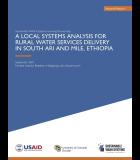 A Local Systems Analysis for Rural Water Services Delivery in South Ari and Mile, Ethiopia