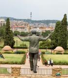 Statue of Nelson Mandela overlooking Pretoria