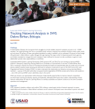 Sustainable WASH Systems Learning Partnership Tracking Network Analysis in SWS: Debre Birhan, Ethiopia