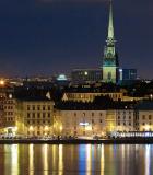 Stockholm at night. Photo credit: Stockholm International Water Institute