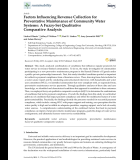 Factors Influencing Revenue Collection for Preventative Maintenance of Community Water Systems: A Fuzzy-Set Qualitative Comparative Analysis