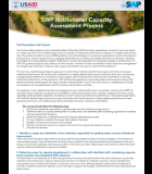 SWP Institutional Capacity Assessment Process