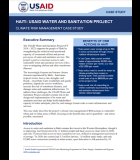 Haiti: USAID Water and Sanitation Project - Climate Risk Management Case Study