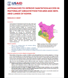 Approaches to Improve Sanitation Access in Pastoralist Areas within the Arid and Semi-arid Lands of Kenya