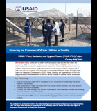USAID's WASH-FIN Zambia Country Brief