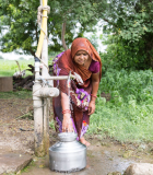 The Women and Water Alliance catalyzes the power of women for WASH adoption. Photo credit: Gap Inc.