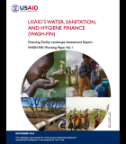 Financing Facility Landscape Assessment Report  |   WASH-FIN Working Paper No. 1