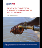 Pro-Poor Connection Subsidies to Improve Water Access in Ghana
