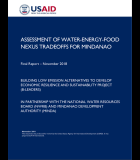 Assessment of Water-Energy-Food Nexus Tradeoffs for Mindanao: Final Report