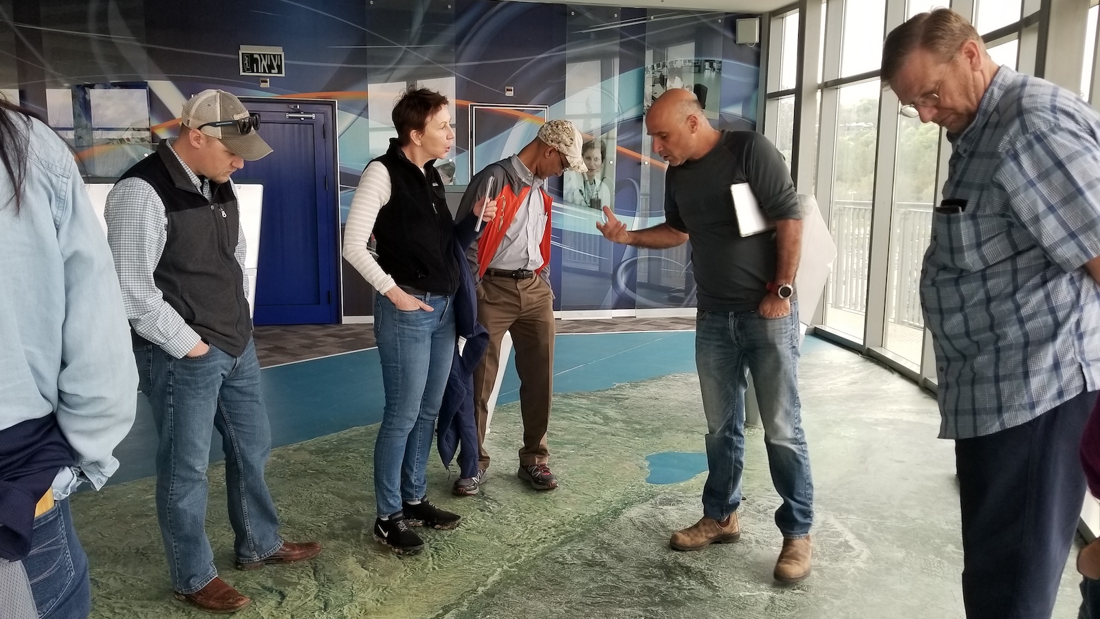 The NIFA project team visited Israel for a week in March 2019 to exchange ideas and understanding about how Israel has managed its water resources. Photo credit: USDA